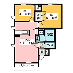 間取図画像 2LDK