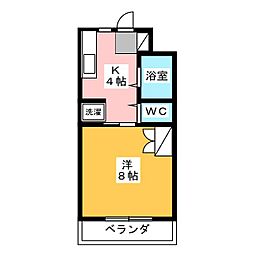 ヴィンテージ・M 1Kの間取図画像