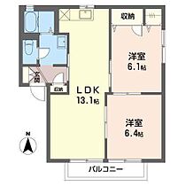 スターブルＡ  ｜ 静岡県焼津市小土（賃貸アパート2LDK・1階・54.57㎡） その2