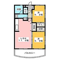 アイブロスビルIV  ｜ 静岡県焼津市上泉（賃貸マンション2LDK・2階・52.78㎡） その2