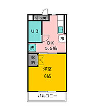 ボーネンＫ  ｜ 静岡県焼津市五ケ堀之内（賃貸マンション1DK・4階・25.92㎡） その2