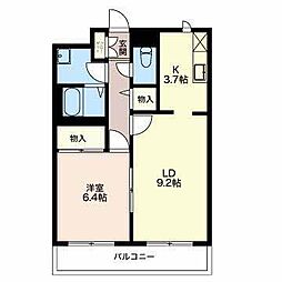 グランドメゾン西小川 1LDKの間取図画像