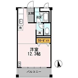 FKビル ワンルームの間取図画像