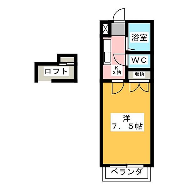 ハイツジュビロ ｜静岡県袋井市田町２丁目(賃貸アパート1K・2階・20.65㎡)の写真 その2