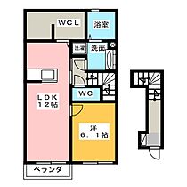 Ｌｅｓ　Ｓａｉｓｏｎ上岡田  ｜ 静岡県磐田市上岡田（賃貸アパート1LDK・2階・55.43㎡） その2