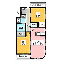 桜台マンション  ｜ 静岡県磐田市国府台（賃貸マンション2LDK・2階・53.48㎡） その2