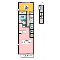 ウエスト・テールミュー  ｜ 静岡県磐田市豊岡（賃貸アパート1LDK・2階・54.02㎡） その2