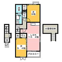 グレイス・ヒロ  ｜ 静岡県磐田市海老塚（賃貸アパート2LDK・2階・54.38㎡） その2