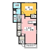 プラシード　I  ｜ 静岡県磐田市上大之郷（賃貸アパート1LDK・1階・46.49㎡） その2