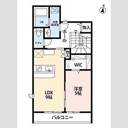 LOTUS豊岡 1LDKの間取図画像
