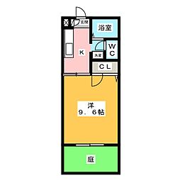 メゾンアリュール 1Kの間取図画像