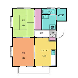 ウインディ 2DKの間取図画像