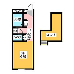 ドルチェ2 ワンルームの間取図画像