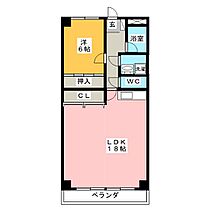 シャンポール河八  ｜ 岐阜県岐阜市茜部菱野１丁目（賃貸マンション1LDK・1階・58.30㎡） その2