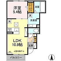 D-ROOM茜部中島　Ｂ棟 105 ｜ 岐阜県岐阜市茜部中島１丁目75番地1（賃貸アパート1LDK・1階・40.54㎡） その2