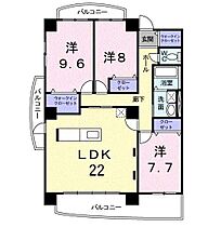 メジャーワン  ｜ 岐阜県岐阜市東鶉１丁目（賃貸マンション3LDK・7階・107.20㎡） その2