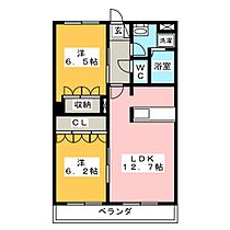 エクセレントＭＩＮＩ　Ｂ  ｜ 岐阜県岐阜市東鶉３丁目（賃貸マンション2LDK・1階・57.33㎡） その2