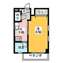 ケンジントン  ｜ 岐阜県岐阜市柳津町高桑西３丁目（賃貸マンション1K・1階・24.14㎡） その2