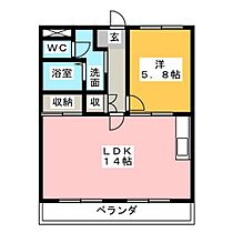 エクセルハイム10  ｜ 岐阜県羽島郡岐南町野中１丁目（賃貸マンション1LDK・3階・44.95㎡） その2