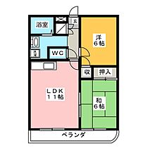 コアロードI  ｜ 岐阜県羽島郡岐南町徳田５丁目（賃貸マンション2LDK・3階・51.03㎡） その2