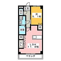 ビアンベルデ利平治  ｜ 岐阜県羽島郡岐南町徳田８丁目（賃貸マンション1LDK・1階・39.66㎡） その2