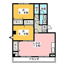 ソフィアII  ｜ 岐阜県羽島郡岐南町薬師寺２丁目（賃貸マンション2LDK・4階・60.33㎡） その2