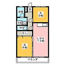 ハイツ河田  ｜ 岐阜県羽島郡岐南町伏屋７丁目（賃貸マンション2LDK・4階・57.40㎡） その2