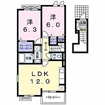 アバンツァート  ｜ 岐阜県羽島郡笠松町米野（賃貸アパート2LDK・2階・57.76㎡） その2