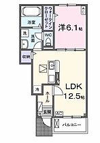 サン＆ムーン　II  ｜ 岐阜県羽島郡笠松町北及1569番地1（賃貸アパート1LDK・1階・44.70㎡） その2