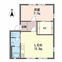 M&M　B棟 101 ｜ 岐阜県岐阜市西川手７丁目75（賃貸アパート1LDK・1階・46.51㎡） その2