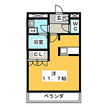 コンフォーレ　ユー  ｜ 岐阜県岐阜市六条江東３丁目（賃貸マンション1R・2階・31.40㎡） その2