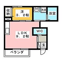 コンフォートMilty  ｜ 岐阜県岐阜市江添２丁目（賃貸マンション1LDK・1階・33.61㎡） その2