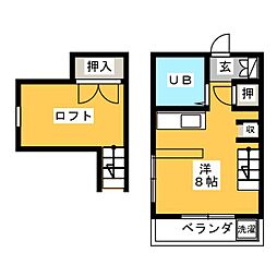 ザ・ヨコハマ ワンルームの間取図画像