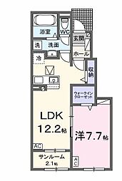Cocoru(ココル)III 1LDKの間取図画像