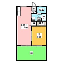 NEW-LIFE小野 1LDKの間取図画像