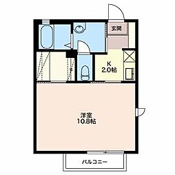 メゾン-MA棟 1Kの間取図画像