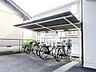 外観：駐輪場があります