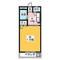 メゾンＳＳ  ｜ 岐阜県岐阜市尻毛２丁目（賃貸マンション1K・2階・25.92㎡） その2