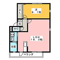 ピースフルメゾン　Ｎ棟  ｜ 岐阜県岐阜市石原２丁目（賃貸アパート1LDK・1階・59.21㎡） その2