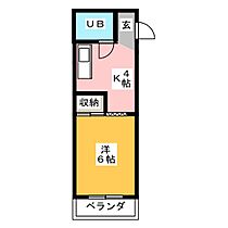 アジョイン日光Ａ  ｜ 岐阜県岐阜市則武中１丁目（賃貸アパート1K・2階・19.83㎡） その2