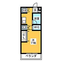 アメリアＬコート  ｜ 岐阜県岐阜市下鵜飼（賃貸マンション1R・1階・23.04㎡） その2