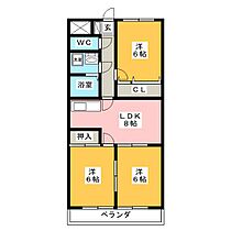 マロンシャンテ  ｜ 岐阜県岐阜市則武（賃貸マンション3LDK・4階・61.05㎡） その2