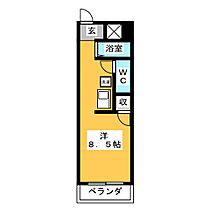 エステイトピア  ｜ 岐阜県岐阜市深坂１丁目（賃貸マンション1R・3階・20.42㎡） その2