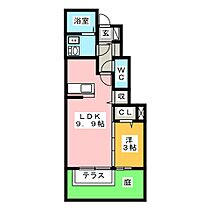 ノーブル　ネサンス  ｜ 岐阜県岐阜市黒野（賃貸アパート1LDK・1階・34.48㎡） その2