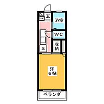 パークＭ・Ａ・Ｓ  ｜ 岐阜県岐阜市北柿ケ瀬（賃貸マンション1K・1階・19.37㎡） その2