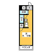 エステイトピア  ｜ 岐阜県岐阜市深坂１丁目（賃貸マンション1R・5階・20.42㎡） その2