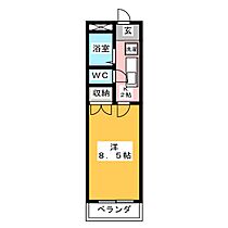 エントピア岐阜II  ｜ 岐阜県岐阜市三田洞（賃貸マンション1K・3階・23.85㎡） その2