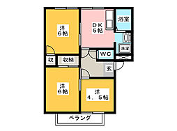 エクセルムトウA 3DKの間取図画像