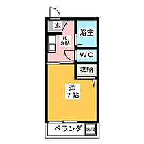 ジュネスサワダ  ｜ 岐阜県岐阜市長森本町１丁目（賃貸アパート1K・2階・20.00㎡） その2