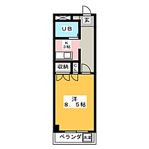 フォーブル三里  ｜ 岐阜県岐阜市清（賃貸マンション1K・3階・25.92㎡） その2